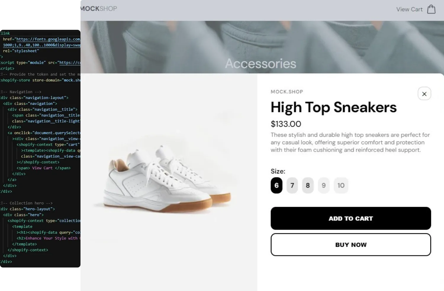 Advanced headless Shopify e-commerce solution